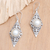 Aretes colgantes de perlas cultivadas - Pendientes colgantes de plata de ley balinesa y perlas cultivadas