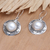 Cultured pearl dangle earrings, 'Around Heaven' - Sterling Silver and Cultured Pearl Dangle Earrings from Bali