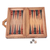 Wood backgammon set, 'Winding Games' - Handcrafted Cempaka Wood Backgammon Set from Bali thumbail