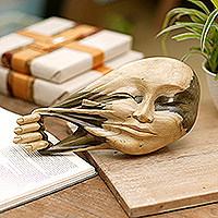 Wood mask, 'Self-Revealing'