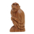 Wood sculpture, 'Ubud Monkey' - Hand Carved Animal-Themed Jempinis Wood Sculpture from Bali