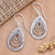 Sterling silver dangle earrings, 'Eccentric Droplets' - Artisan Crafted Sterling Silver Dangle Earrings from Bali (image 2) thumbail