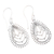 Sterling silver dangle earrings, 'Eccentric Droplets' - Artisan Crafted Sterling Silver Dangle Earrings from Bali (image 2b) thumbail