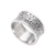 Men's sterling silver band ring, 'In a Labyrinth' - Men's Sterling Silver Band Ring with Labyrinth Motif (image 2c) thumbail