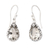 Prasiolite dangle earrings, 'Gleaming Beauty' - Sterling Silver and Prasiolite Dangle Earrings from Bali thumbail