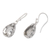 Prasiolite dangle earrings, 'Gleaming Beauty' - Sterling Silver and Prasiolite Dangle Earrings from Bali (image 2b) thumbail