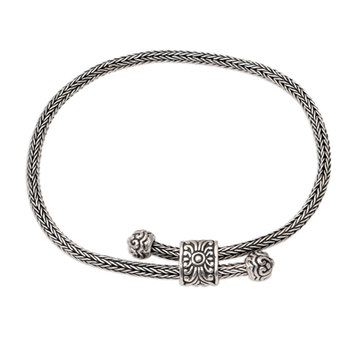 Unisex Sterling Silver Naga Chain Bracelet from Bali