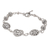 Sterling silver link bracelet, 'Swirls of Love' - Handmade Balinese Sterling Silver Link Bracelet from Bali (image 2b) thumbail