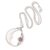 Garnet pendant necklace, 'Knighted Moon' - Garnet Pendant Necklace with Crescent Moon Motif (image 2b) thumbail