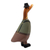 Holzfigur - Handbemalte Ente aus Bambuswurzel und Teakholz im Steampunk-Stil