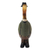 Wood figurine, 'Steampunk Duck' - Bamboo Root and Teak Hand-Painted Duck with Steampunk Style