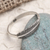 Sterling silver band ring, 'Mini Feather' - Handmade Feather Motif 925 Sterling Silver Ring from Bali (image 2) thumbail