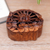 Wood puzzle box, 'Sunlight Blooms' - Suar Wood Puzzle Box Hand-Carved in Bali (image 2) thumbail