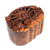 Wood puzzle box, 'Sunlight Blooms' - Suar Wood Puzzle Box Hand-Carved in Bali