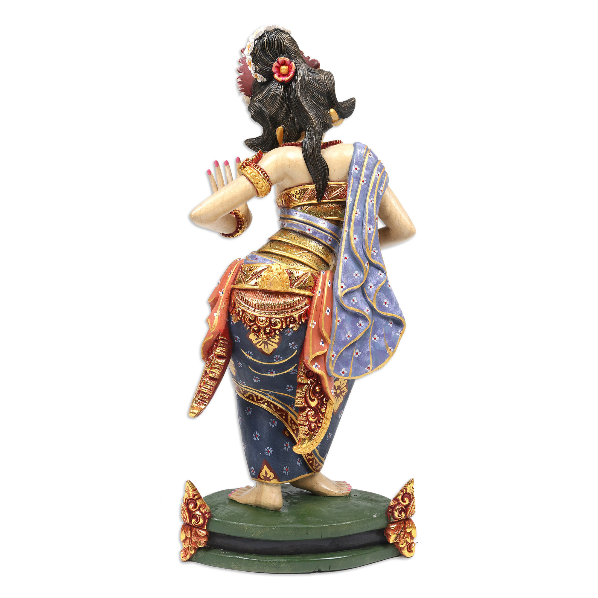 Traditional Handmade Balinese Female Figure Wood Sculpture