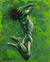 'Nudetopia II' - Retrato masculino expresionista del artista balinés
