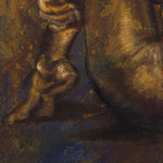 'Nudetopia III' - Expressionist Portrait in Oils and Acrylics on Canvas