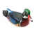 Wood sculpture, 'Carolina Duck' - Handcrafted Suar Wood Duck Sculpture from Java