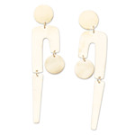 Gold-plated dangle earrings, 'Fancy & Fantastic' - 22k Gold-plated Modern Dangle Earrings Hand-crafted in Bali