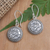 Sterling silver dangle earrings, 'Megamendung' - Handmade Batik Sterling Silver Dangle Earrings from Bali