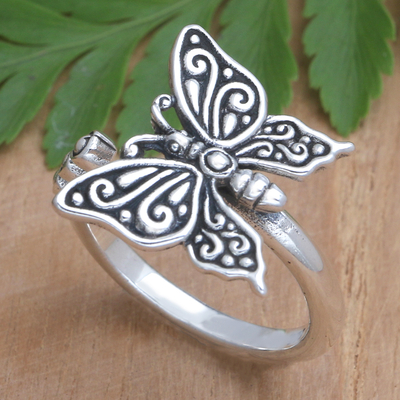 925 Sterling Silver Butterfly Ring