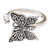 Sterling silver cocktail ring, 'Butterfly Leisure' - 925 Sterling Silver Butterfly Cocktail Ring from Bali (image 2d) thumbail