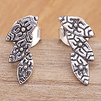 Sterling silver drop earrings, 'Fertility Seeds' - Sterling Silver Seed Drop Earrings from Bali