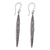 Sterling silver dangle earrings, 'Feminine Shield' - Sterling Silver Modern Dangle Earrings from Bali thumbail