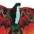 cometa de nailon - Cometa de rana voladora balinesa roja de nailon pintada a mano