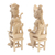 Crocodile wood sculptures, 'Wedding Ceremony' (pair) - Handmade Crocodile Wood Wedding Sculptures (Pair)