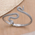Citrine cuff bracelet, 'Snake Gem' - Sterling Silver Snake Cuff Bracelet with Faceted Citrine (image 2) thumbail