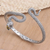 Citrine cuff bracelet, 'Snake Gem' - Sterling Silver Snake Cuff Bracelet with Faceted Citrine (image 2b) thumbail