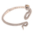 Citrine cuff bracelet, 'Snake Gem' - Sterling Silver Snake Cuff Bracelet with Faceted Citrine (image 2c) thumbail