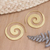 Vergoldete Ohrhänger - Balinesische 18-karätig vergoldete Spiral-Tropfenohrringe
