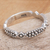 Sterling silver band ring, 'United in Joy' - Artisan Crafted Sterling Silver Band Ring from Bali (image 2) thumbail