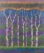 'Our Forest' - Signed Acrylic Landscape Painting from Indonesia