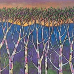 'Our Forest' - Signed Acrylic Landscape Painting from Indonesia