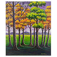 'A Difference' - Tree-Themed Original Acrylic Painting