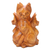 Wood statuette, 'Cat Guard' - Hand Carved Suar Wood Cat Statuette from Bali thumbail