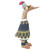 Wood sculpture, 'Roman Duck' - Bamboo and Teak Wood Duck Sculpture in Roman Garments