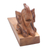 Wood door stop, 'Lazy Elephant' - Hand Carved Elephant Wood Door Stop from Bali (image 2d) thumbail