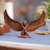 Wood statuette, 'Resting Angel' - Hand Carved Suar Wood Angel Statuette from Bali (image 2) thumbail