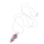 Garnet pendant necklace, 'Lovely and Witty' - Garnet & Sterling Silver Pendant Necklace Crafted in Bali (image 2b) thumbail