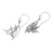 Sterling silver dangle earrings, 'Shiny Bats' - Sterling Silver Dangle Earrings with Bats (image 2b) thumbail