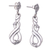 Sterling silver dangle earrings, 'Luxury Twist' - Sterling Silver Dangle Earrings with Twist Formations