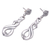Sterling silver dangle earrings, 'Luxury Twist' - Sterling Silver Dangle Earrings with Twist Formations