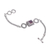 Garnet pendant bracelet, 'Two Ways Out' - Sterling Silver and Garnet Pendant Bracelet Designed in Bali