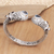 Multi-gemstone cuff bracelet, 'Glowing Woman' - Multi-Gemstone Sterling Silver Cuff Bracelet from Bali (image 2) thumbail