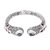 Multi-gemstone cuff bracelet, 'Glowing Woman' - Multi-Gemstone Sterling Silver Cuff Bracelet from Bali (image 2c) thumbail