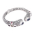 Multi-gemstone cuff bracelet, 'Glowing Woman' - Multi-Gemstone Sterling Silver Cuff Bracelet from Bali (image 2e) thumbail